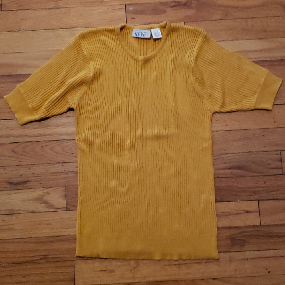 Y2k 💛 ribbed knit top